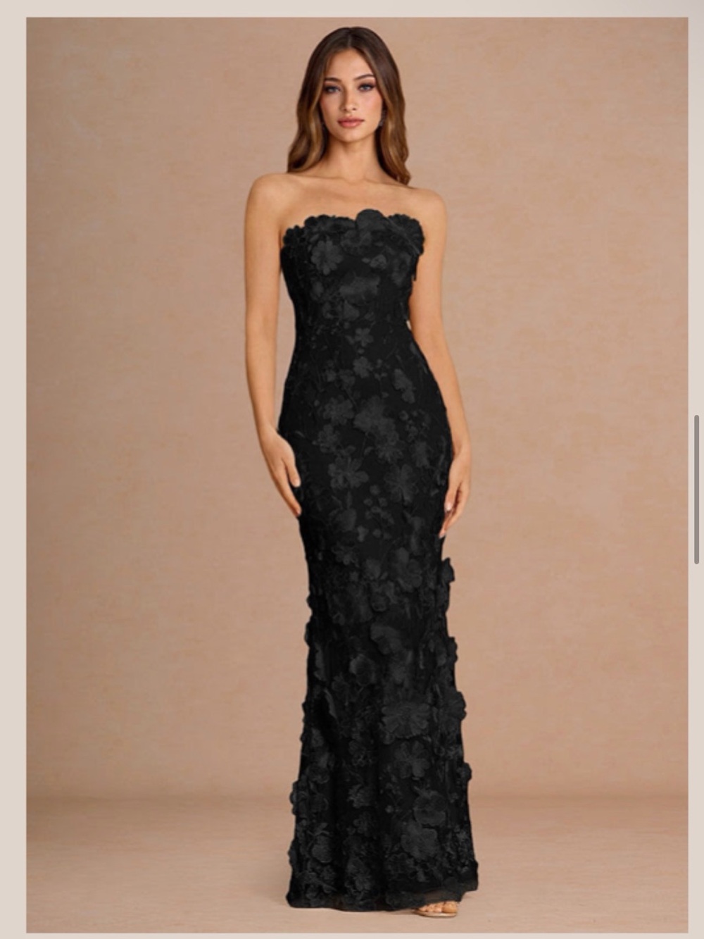 Azazie Della Black Maxi Dress